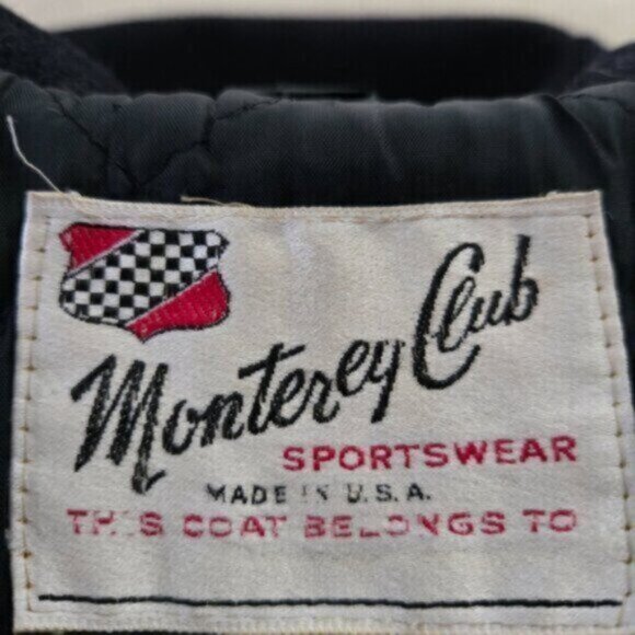 Monterey Club Vintage US Navy Wool Double Breasted Pea Coat - Picture 13 of 15